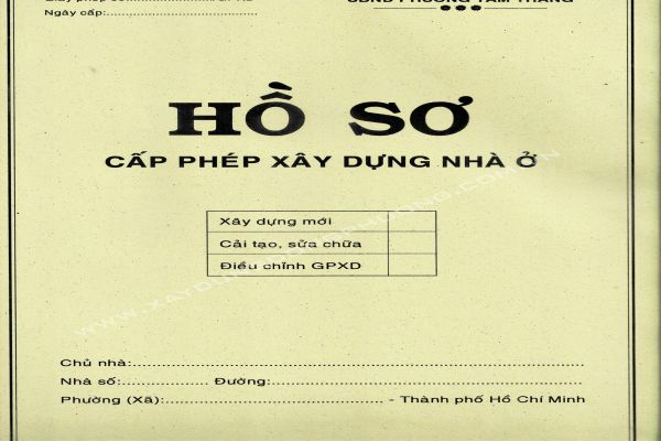 mẫu hồ sơ xin phép xây dựng sau sát nhập
