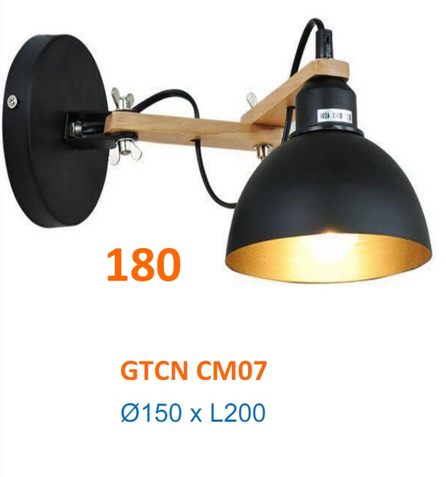 Đèn vách hiện đại dạng chóa 180