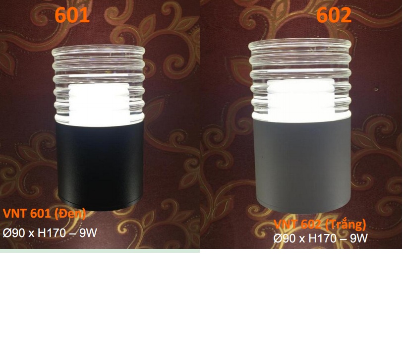 Đèn vách hiện đại led 9W 601 & 602