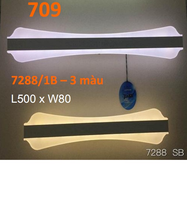 Đèn gương hình khăn led 3 chế độ màu 709