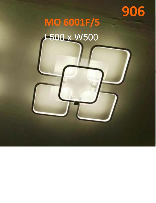 Đèn chùm thả 906 vuông 5 cánh led